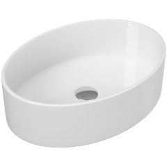 Изображение товара Овальная раковина чаша Maretti EN13NS82-844 белая из санфарфора 50x36x14 см
