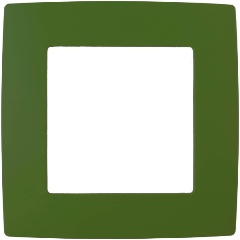 Изображение товара Рамка 1-постовая ЭРА 12 12-5001-27 зеленая пластиковая IP20