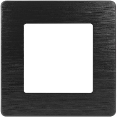 Изображение товара Рамка 1-постовая ЭРА 12 сатин черный 12-5101-06 Б0052504
