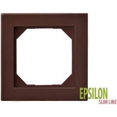 Изображение товара Рамка 1-постовая Liregus Epsilon коричневый 28-151