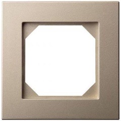 Изображение товара Рамка 1-постовая Liregus Epsilon шампань 28-318