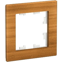 Изображение товара Рамка SCHNEIDER ELECTRIC ATLASDESIGN NATURE, Дерево БАМБУК 1-постовая, ATN353201