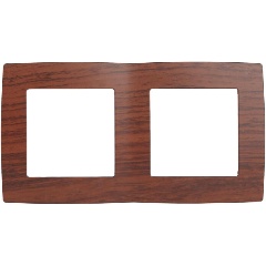 Изображение товара Рамка 2-постовая ЭРА 12-5002-08 коричневая