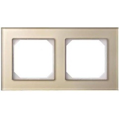 Изображение товара Рамка 2-постовая Liregus Epsilon шампань 28-262