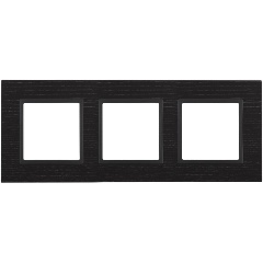 Изображение товара Рамка 3-постовая ЭРА Elegance IP20 черный для выключателей