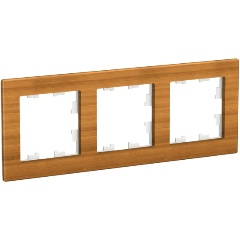 Изображение товара Рамка SCHNEIDER ELECTRIC ATLASDESIGN NATURE 3-постовая из бамбука