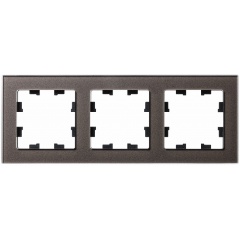 Изображение товара Рамка SCHNEIDER ELECTRIC ATLASDESIGN NATURE, Органическое стекло Мокко 3-постовая, ATN320603