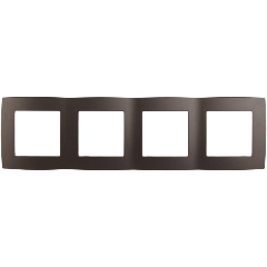 Изображение товара Рамка 4-постовая ЭРА 12 12-5004-13 бронза пластиковая