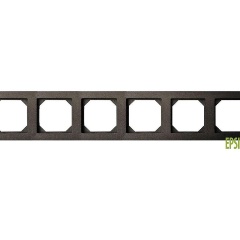 Изображение товара Рамка 6-постовая Liregus Epsilon антрацит 28-1206