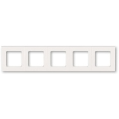 Изображение товара Рамка ABB Levit 5 постов жемчуг / ледяной, 2CHH015050A6068