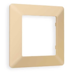 Изображение товара Рамка AMBRELLA VOLT AF110601 желтая для одного поста из термопластиκа