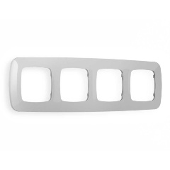 Изображение товара Рамка AMBRELLA VOLT OF140404 серебристая для 4 фотографий эстетичный дизайн