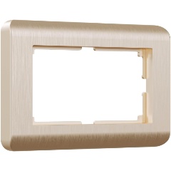 Изображение товара Рамка для двойной розетки Werkel Stream шампань W0082111 4690389162572