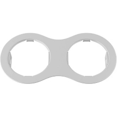 Изображение товара Рамка Lightstar Domino Round 214626 белая для спальни современная