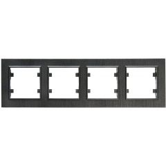 Изображение товара Рамка Makel 4-м Karea LINE STAR чер., 86054704