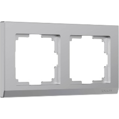 Изображение товара Рамка на 2 поста Werkel Stark серебряный W0021806 4690389161803