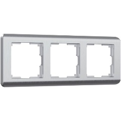 Изображение товара Рамка на 3 поста Werkel Stream серебряный W0032106 4690389162282