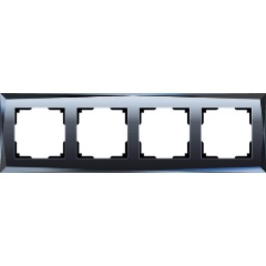 Изображение товара Рамка на 4 поста Werkel Diamant черный W0041208 4690389158841