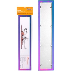 Изображение товара Рамка под номерной знак Airline AFC-11 антивандальная, металл, гальваника, разноцветная