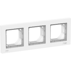 Изображение товара Рамка электромонтажная SCHNEIDER ELECTRIC AtlasDesign IP44 белая 3-постовая