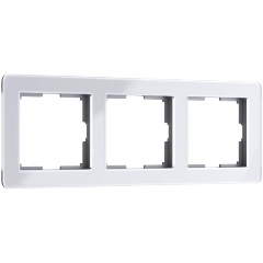 Изображение товара Рамка Werkel Acrylic на 3 поста белый W0021712 4690389184871