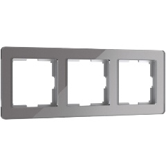 Изображение товара Рамка Werkel Acrylic на 3 поста графит W0032704 4690389184895