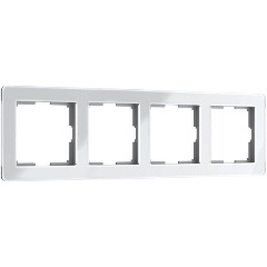 Изображение товара Рамка Werkel Acrylic на 4 поста белая W0042701 - современный пластиковый дисплей