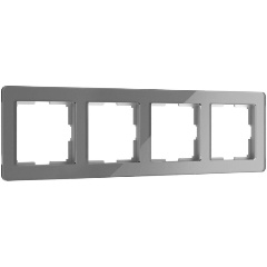 Изображение товара Рамка Werkel Acrylic на 4 поста графит W0042704 4690389190537