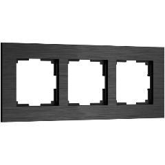 Изображение товара Рамка Werkel AluMax на 3 поста черный алюминий W0033508 4690389204074