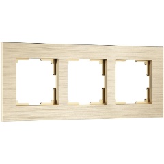 Изображение товара Рамка Werkel AluMax на 3 поста шампань W0033511 элегантная алюминиевая рамка