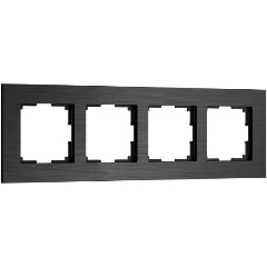 Изображение товара Рамка Werkel AluMax на 4 поста черный алюминий W0043508