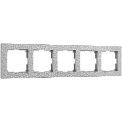 Изображение товара Рамка Werkel Hammer на 5 постов серебряный W0052406 4690389163555