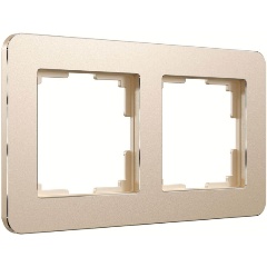 Изображение товара Рамка Werkel Platinum на 2 поста шампань W0022611 4690389184468