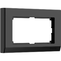 Изображение товара Рамка Werkel Stark для двойной розетки черный W0081808 4690389162107