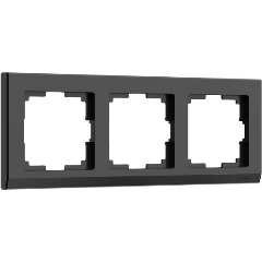 Изображение товара Рамка Werkel Stark на 3 поста черный W0031808 4690389161872
