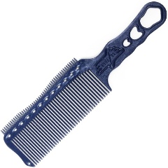 Изображение товара Расческа для стрижки под машинку Y.S.PARK с зубцами на обушке, 24 см, синяя