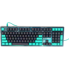 Изображение товара Клавиатура механическая Raskat KM002, черно-зелёные клавиши, цветной корпус.