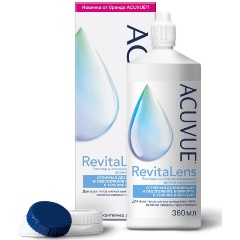 Изображение товара Раствор для контактных линз ACUVUE Revitalens с контейнером для линз, 360 мл