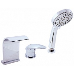 Изображение товара Каскадный смеситель для ванны RAV SLEZAK D467.5Y DUNAJ 3 отверстия высокого качества