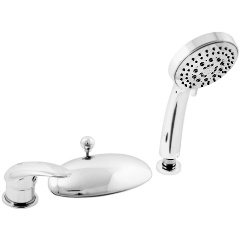 Изображение товара Смеситель RAV SLEZAK D470.5Y DUNAJ каскадный для ванны 3 отверстия с душевым гарнитуром