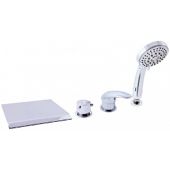 Изображение товара Смеситель RAV SLEZAK DUNAJ D474.5P каскадный на 4 отверстия для ванны