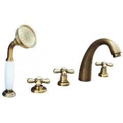 Изображение товара Смеситель каскадный RAV SLEZAK MORAVA MK176.5PSM бронза для ванны