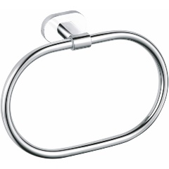 Изображение товара Полотенцедержатель RAV SLEZAK YUA0104CB овальный, хром/белый