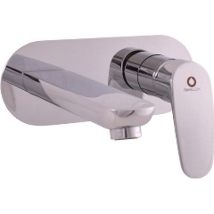 Изображение товара Смеситель для раковины Rav Slezak Amur AM735 хром настенный с телом скрытого монтажа