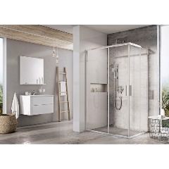 Изображение товара Душевая дверь Ravak Blix Slim BLSRV2K-120 X1XMG0C00Z1 профиль Хром стекло Transparent