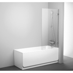 Изображение товара Шторка для ванны Ravak BVS1-80 хром+транспарент