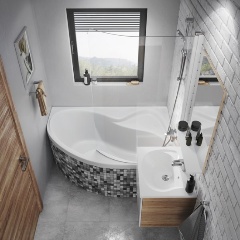 Изображение товара Ванна Ravak ROSA II 160 x 105 R белая CL21000000