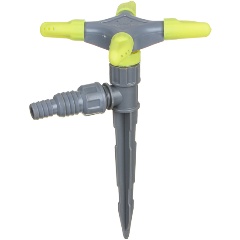 Изображение товара Разбрызгиватель 4-х лучевой INBLOOM на пике, круговой, пластик