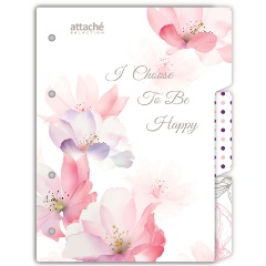 Изображение товара Разделитель листов пласт А5 Attache Selection Flower dreams, 3шт/уп, в асс