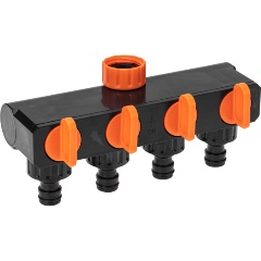 Изображение товара Разветвитель ЧЕТЫРЕ СЕЗОНА 1/2"-3/4" для шланга на 4 канала